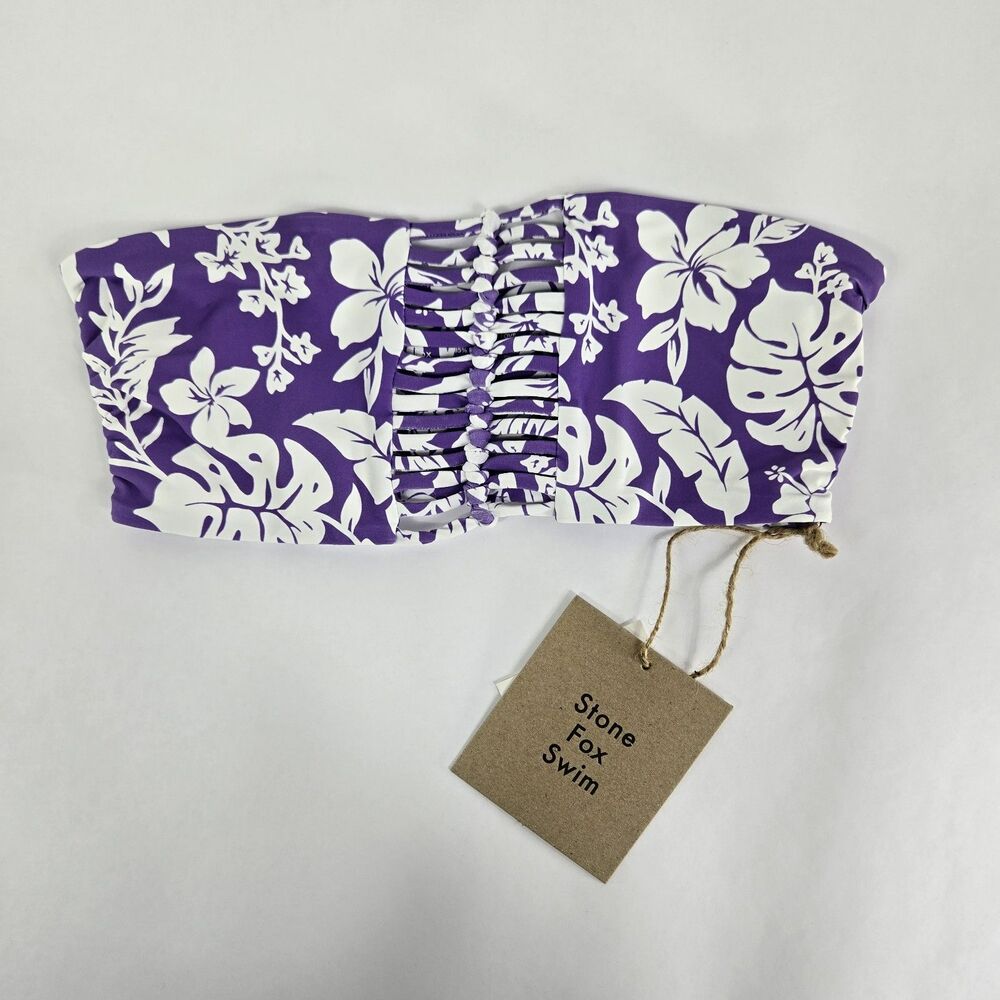 Stone Fox Swim Revolve Women's Size Small Inez‎ Bandeau Top Kauai NWT